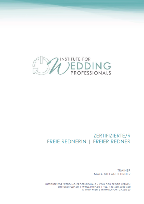 IFWP Hochzeitsredner | Freie Trauung | Online Kurs